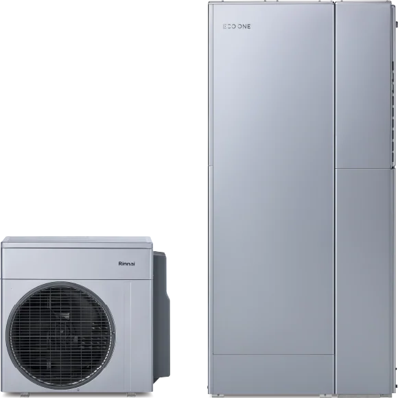 リンナイ ECO ONE(160L)シングルハイブリッド(給湯+暖房)の製品写真(RHBH-RC248AW2-1 + RHP-R222(S) + RTU-R1602を含むシリーズの共通イメージ)